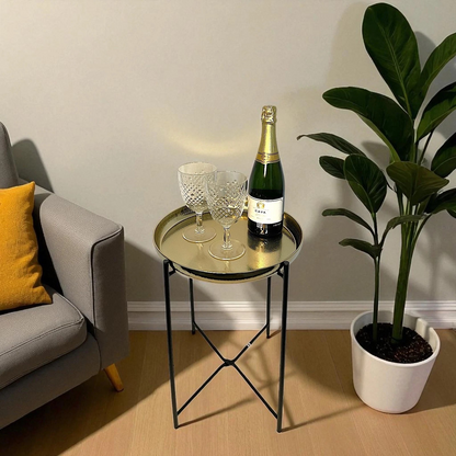 Gold Tray Metal Coffee Table  Gold Table