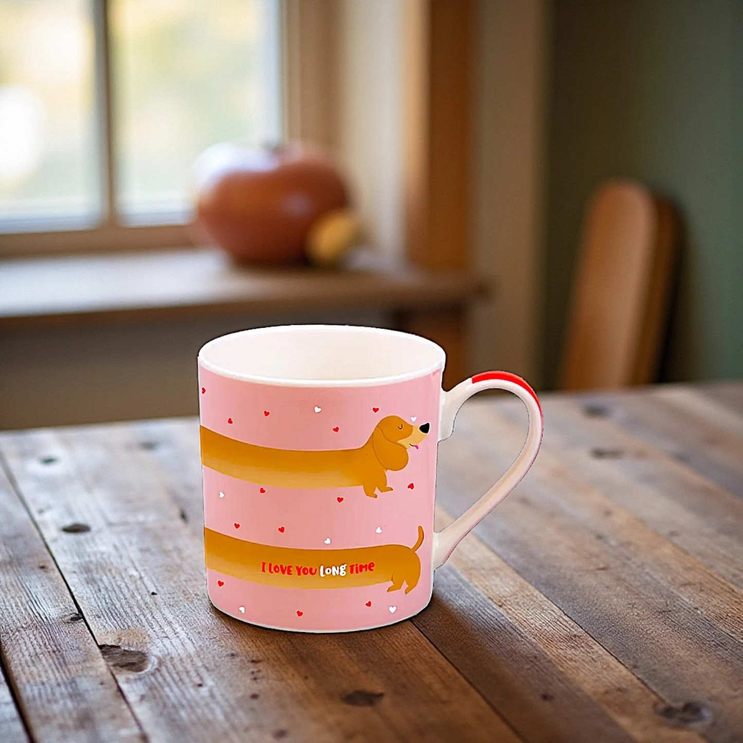 Sausage Dog Print Mug – Large Coffee & Tea Mug