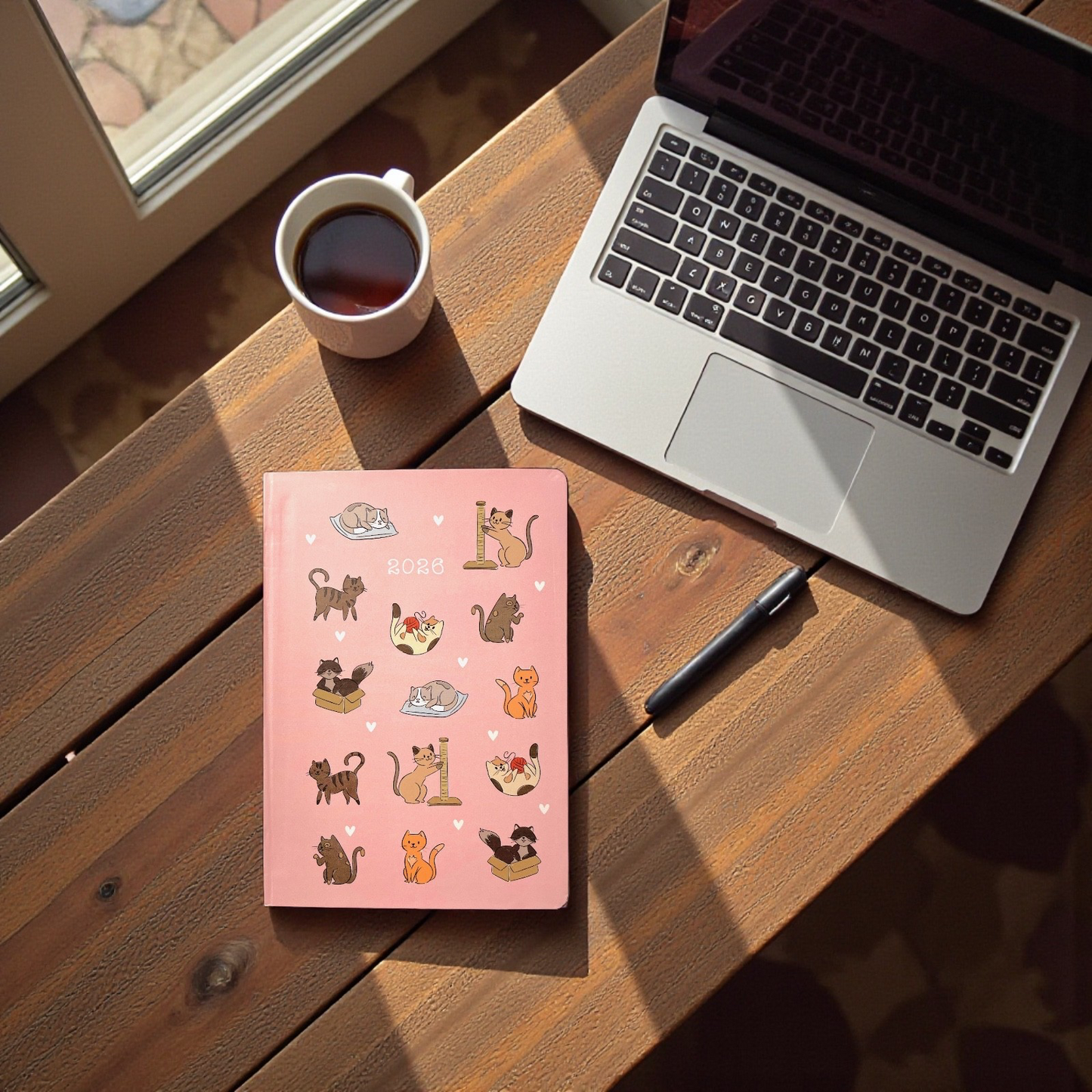 2026 A5 Weekly Diary & Planner – Cats Design
