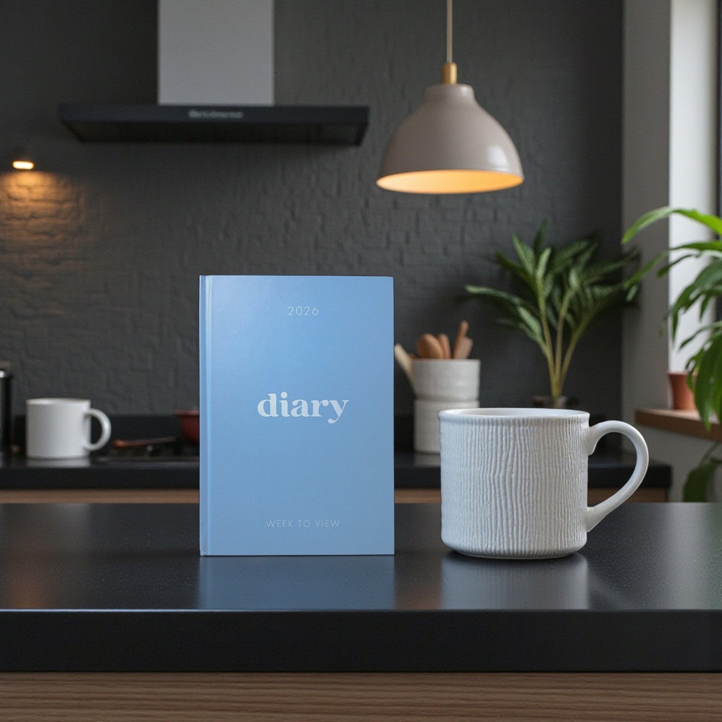 2026 A5 week to view diary planners - Full Year Planner - Blue