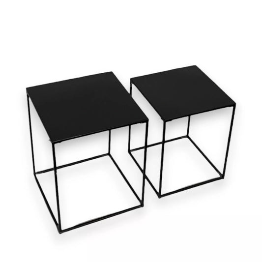 Black Metal Table Set of 2