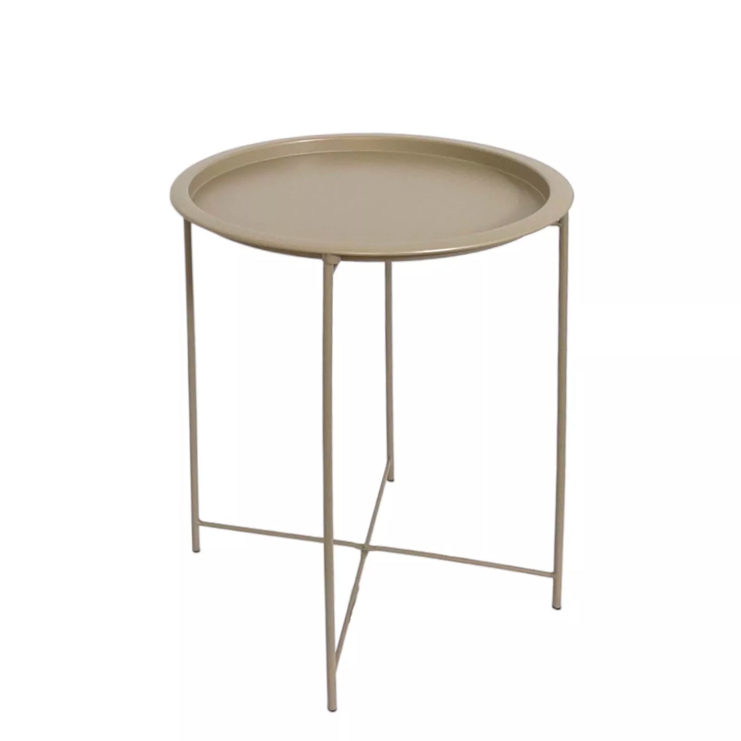 Metal Side/Coffee Tray Table With Removable Top