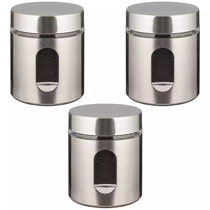 Silver TEA COFFEE SUGAR Jars