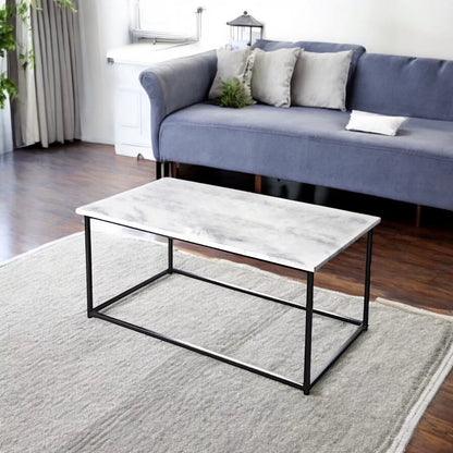 Marble Effect Side Table