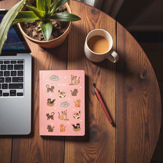 2026 A5 Weekly Diary & Planner – Cats Design