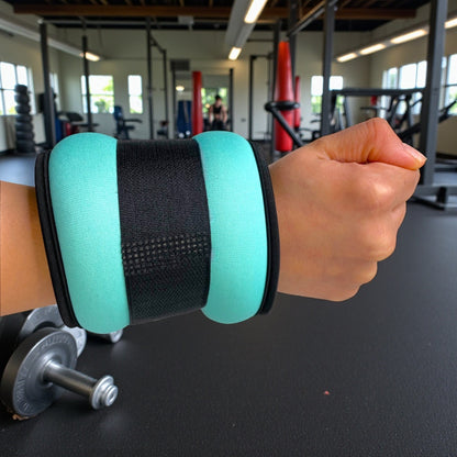 Set of 2 Wrist/Ankle Weights 1KG Training - Mint
