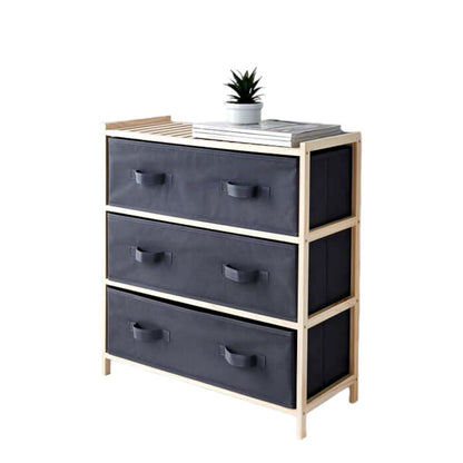 Addis 3 Drawer Canvas Unit Elegant Storage Space