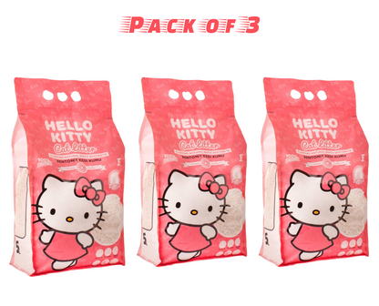 Hello Kitty Brand Bentonite Natural Baby Powder Clumping Cat Litter - 15Litter
