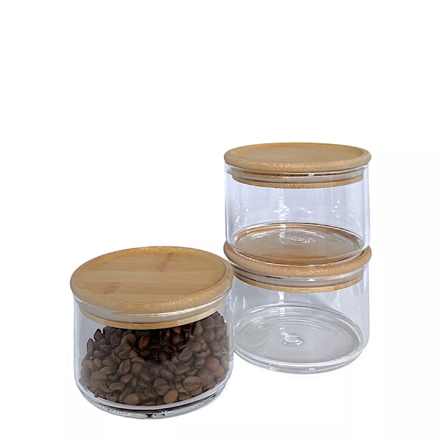 3 Tier Glass Stackable Kitchen Food Storage Containers