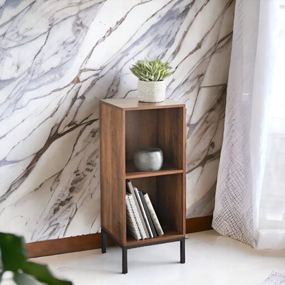 2  Rustic Oak Cube Shelving Unit