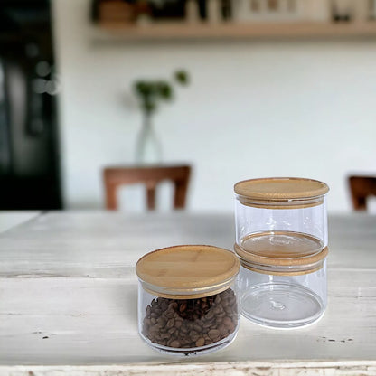 3 Tier Glass Stackable Kitchen Food Storage Containers
