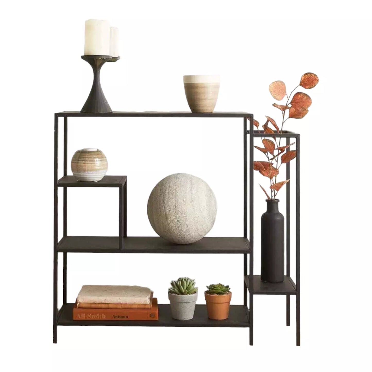 Display Shelf Table Decorative Book Storage