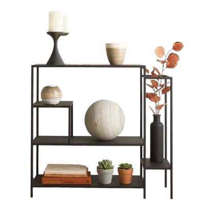 Display Shelf Table Decorative Book Storage