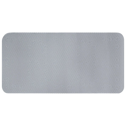 Grey Extra Long Non Slip Suction Bath Shower Mat