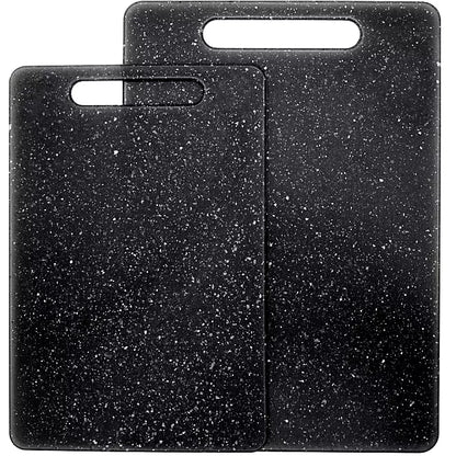 Pack Of 2 Black Chopping Board