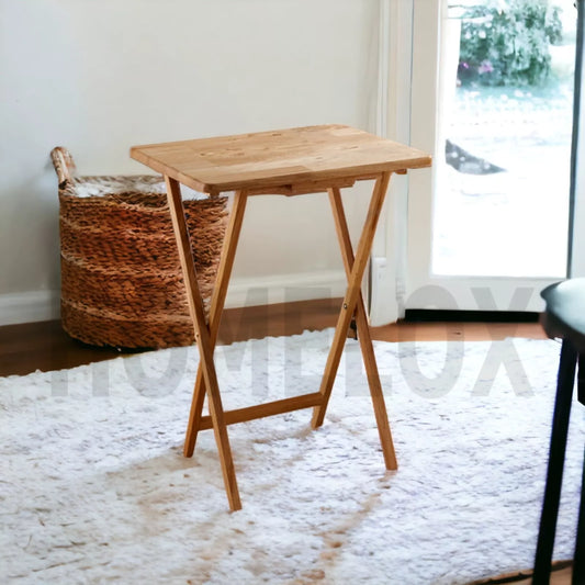 Small Folding Rubberwood Table