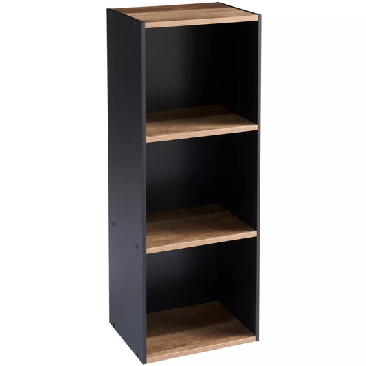 3 Cube Wooden Bookcase Shelving Display