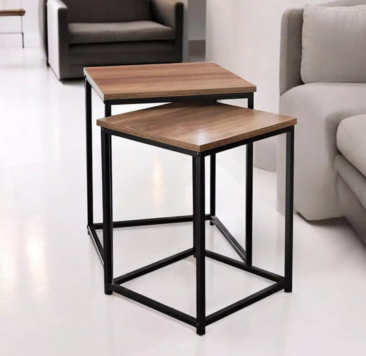 Contemporary Nest Of Two Square Tables