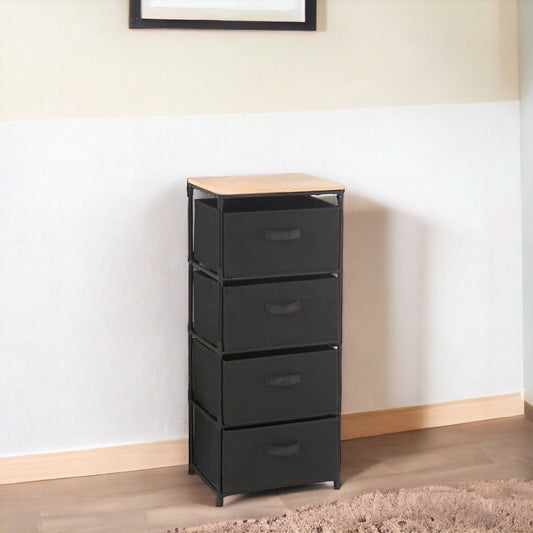 Canvas 4 Chest Of Drawer With MDF Table Top