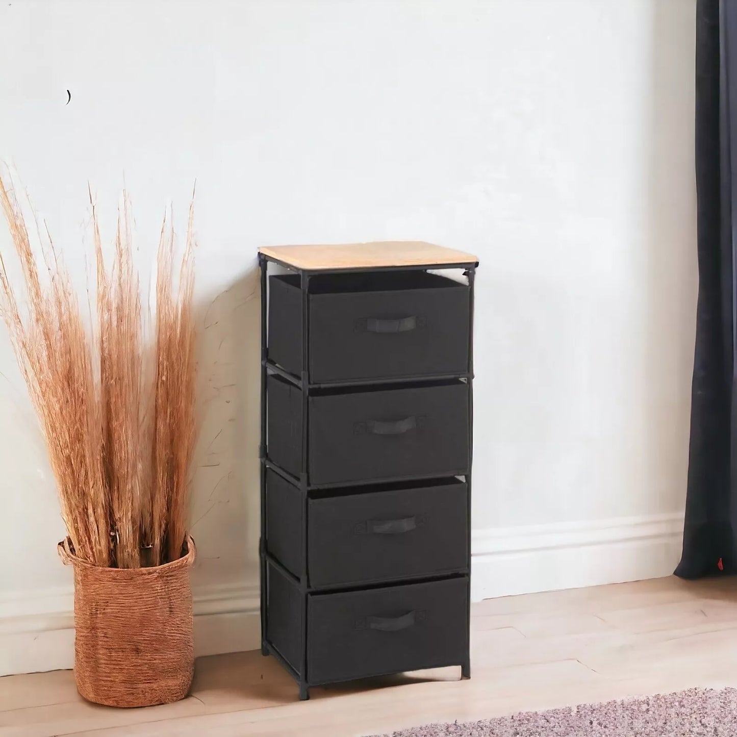 Canvas 4 Chest Of Drawer With MDF Table Top