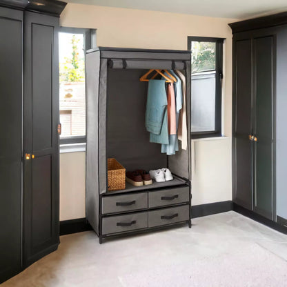 Quality Deluxe Canvas Wardrobe With Opening Doors