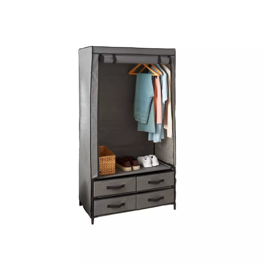 Quality Deluxe Canvas Wardrobe With Opening Doors