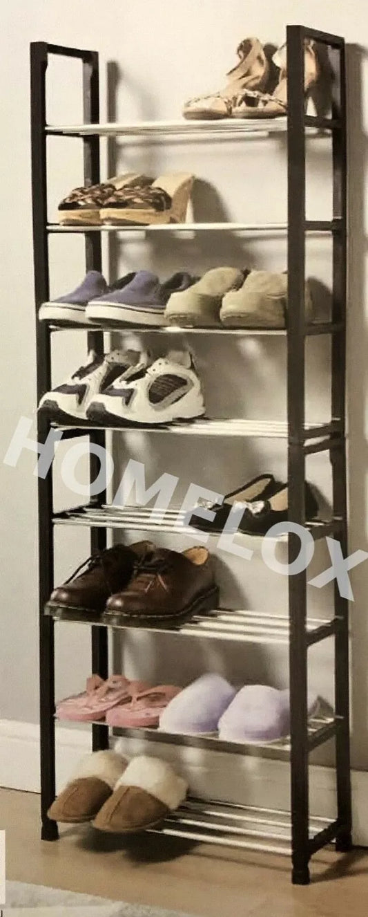 8 Tier Stackable Shoe Rack  Shelf
