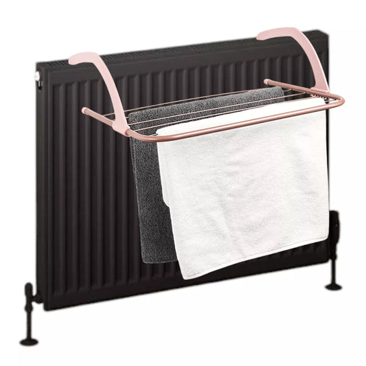 Rose Gold Radiator Clothes Airer Dryer