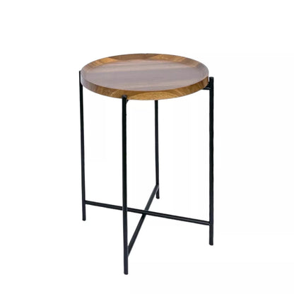Walnut Finish Side/Coffee Tray Table