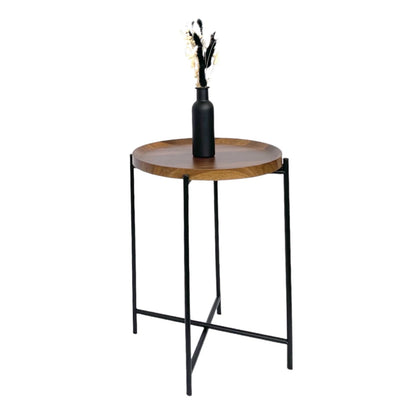 Walnut Finish Side/Coffee Tray Table
