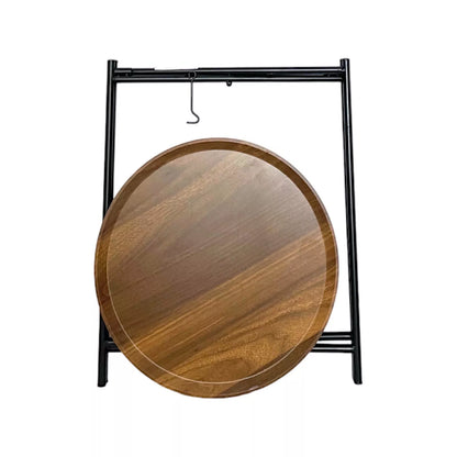 Walnut Finish Side/Coffee Tray Table