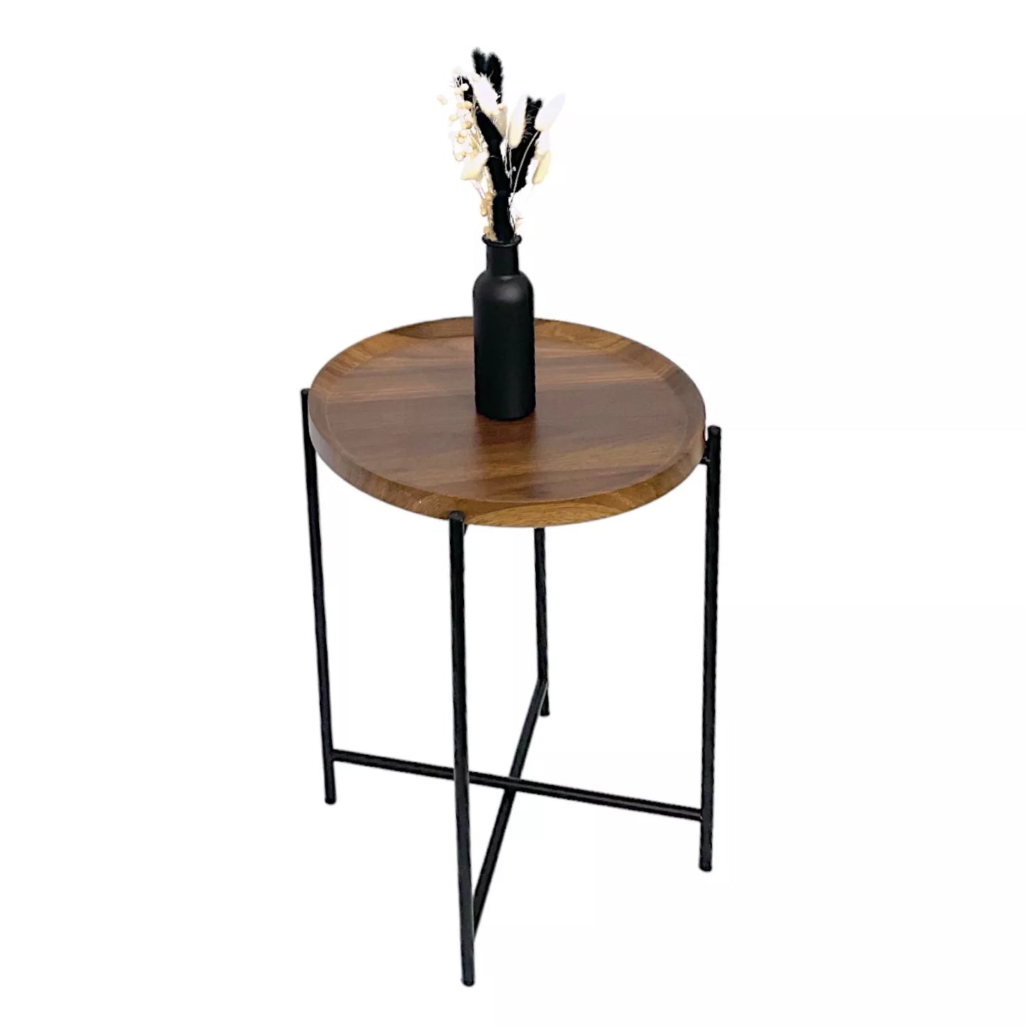 Walnut Finish Side/Coffee Tray Table