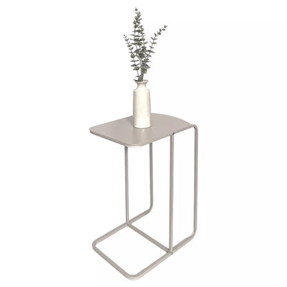 Sofa Side Table Milky-White Coffee