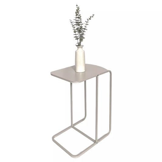 Sofa Side Table Milky-White Coffee