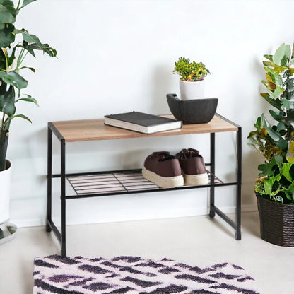 2 Tier Shoe Rack Bench