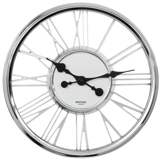 Modern Chrome Wall Clock