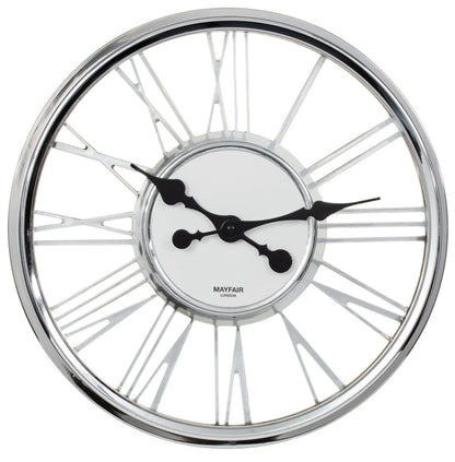 Modern Chrome Wall Clock