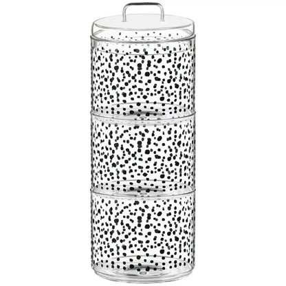 3 Tier Glass Stackable Kitchen Food Storage