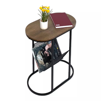 Side Table Magazine Rack Shelf