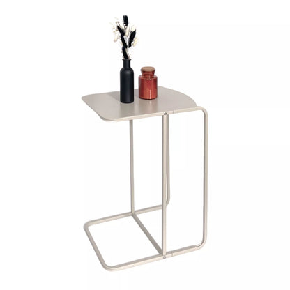 Sofa Side Table Milky-White Coffee