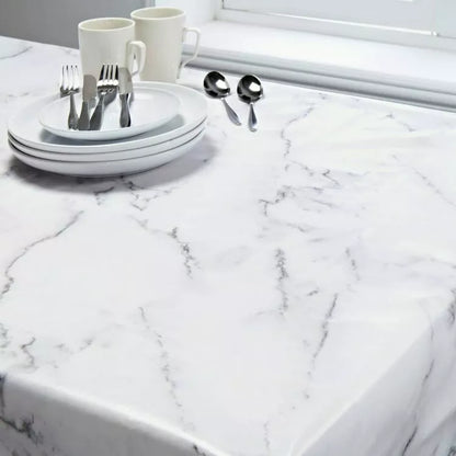 Marble Effect  PVC TABLECLOTH 132 x 178CM (Small)