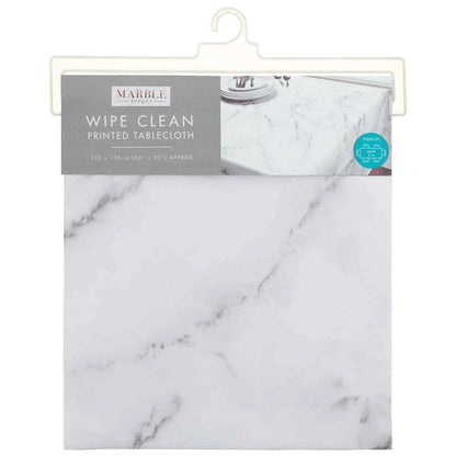 Marble Effect  PVC TABLECLOTH 132 x 178CM (Small)