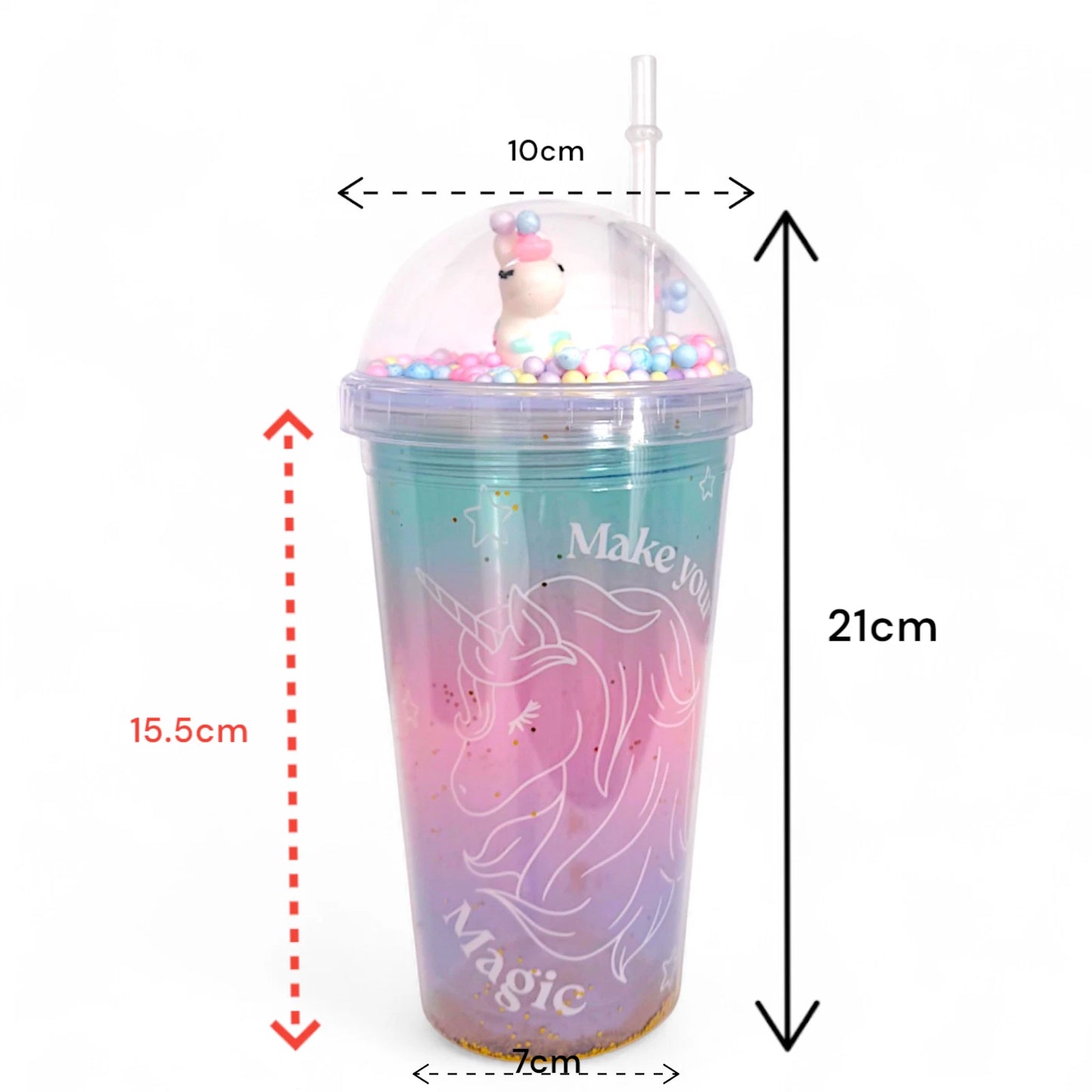Kids Unicorn Cup with Straw (Magic)