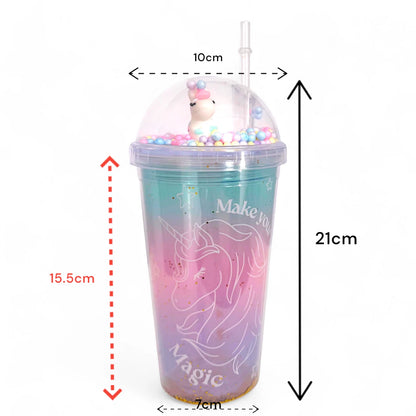 Kids Unicorn Cup with Straw (Magic)
