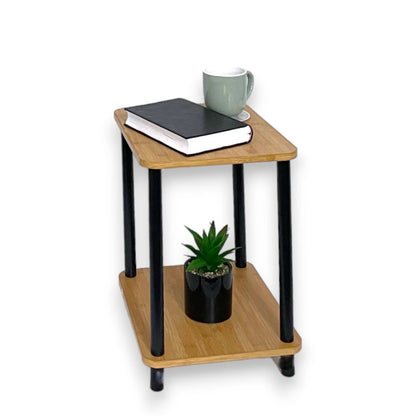 2 Tier Side Table Oak Effect