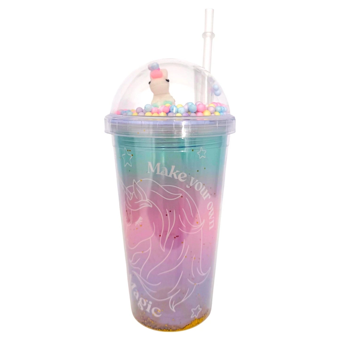 Kids Unicorn Cup with Straw (Magic)