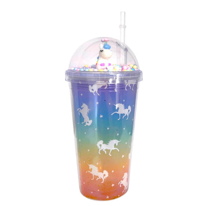 Kids Unicorn Cup with Straw