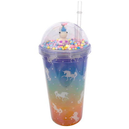 Kids Unicorn Cup with Straw
