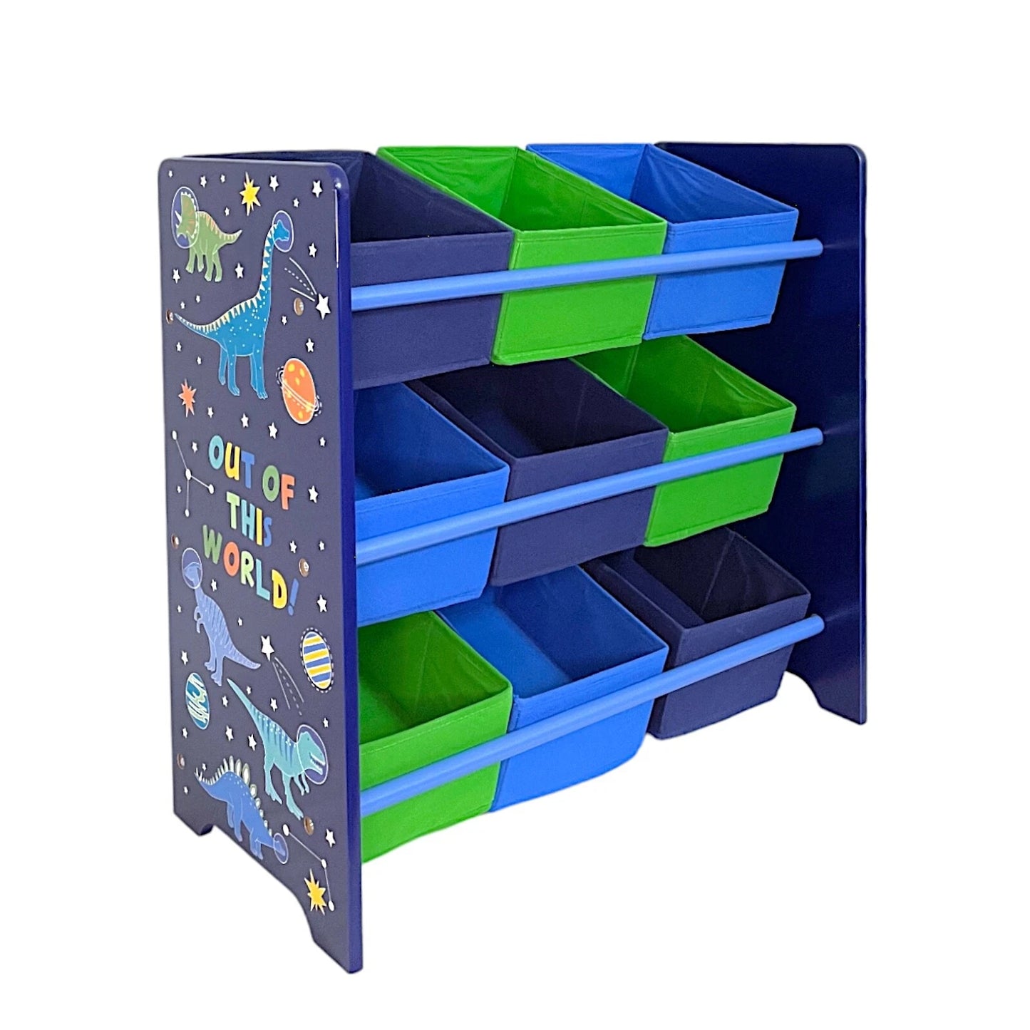 Kids Dinosaur 9 Tub Storage Drawers