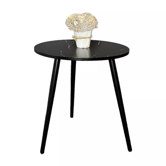 Black Marble Top Side Table